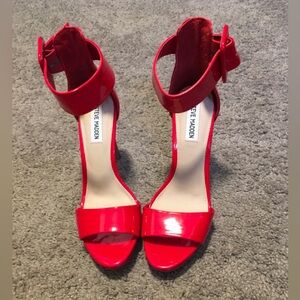 Steve Madden Glossy Red Heels